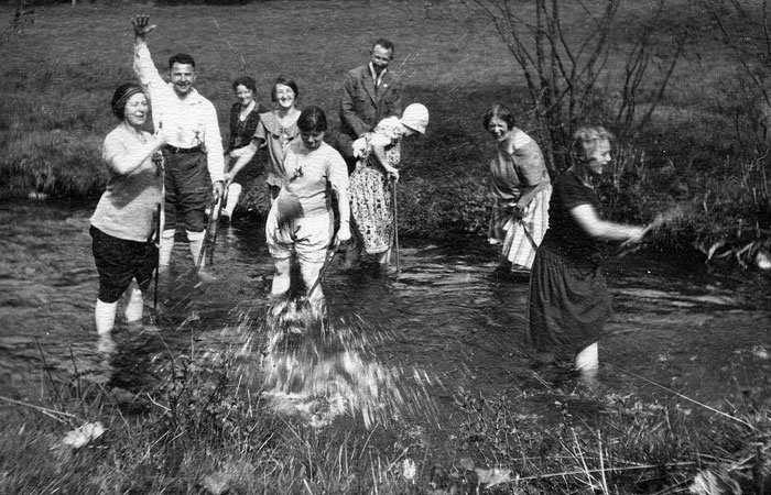 Feuchtfröhliches Wandern im Sommer