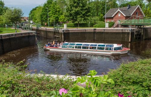 Emdens einzigartige Kesselschleuse. Foto: Sandra Langenbach / Emden Marketing und Tourismus GmbH