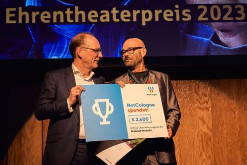 Kölner Ehrentheaterpreis 2023: Dietmar Kobboldt &#40;re.&#41;. Foto: © Luisa Bäde