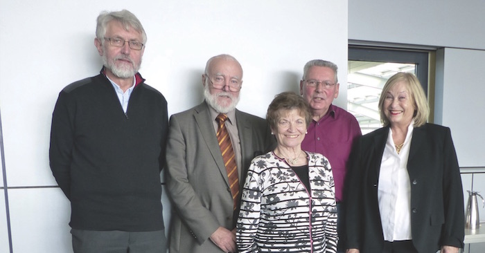 Der Vorstand der SVK: Karl-Heinz Pasch,  Heiko Nigmann, Hedwig Krüger-Israel, Dr. Martin Theisohn und Sigrid Buchholz. Foto: privat