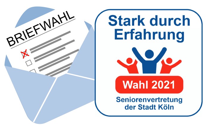 Grafik: Logo Wahl der Seniorenvertretung Köln &#40;SVK&#41; 2021, Pixabay