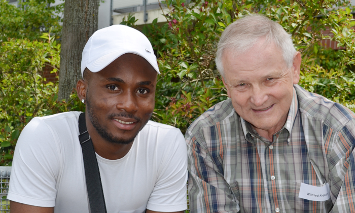 Pate Wilfried Fröhlich mit seinem Mentee Foto: Ceno